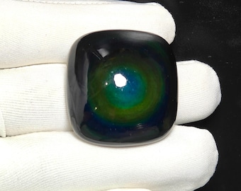 Natural Rainbow Obsidian Cabochon Semi Precious Jewelry Making Gift 116 Ct 35X33X12 mm