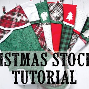 Christmas Tree Stocking Pattern Holiday Tree Kids & Family Handmade ...