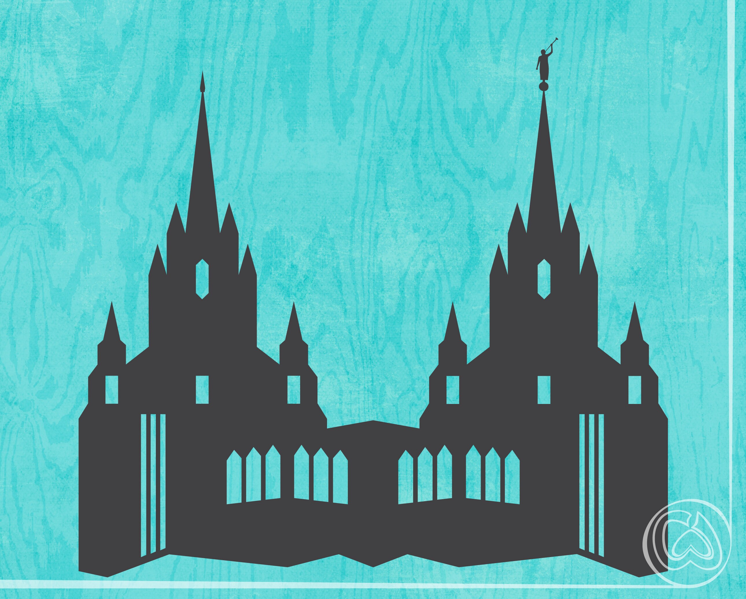 San Diego, California LDS Temple Silhouette San Diego Temple Cut File