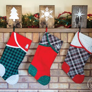 Christmas Tree Stocking Pattern Holiday Tree Kids & Family Handmade ...