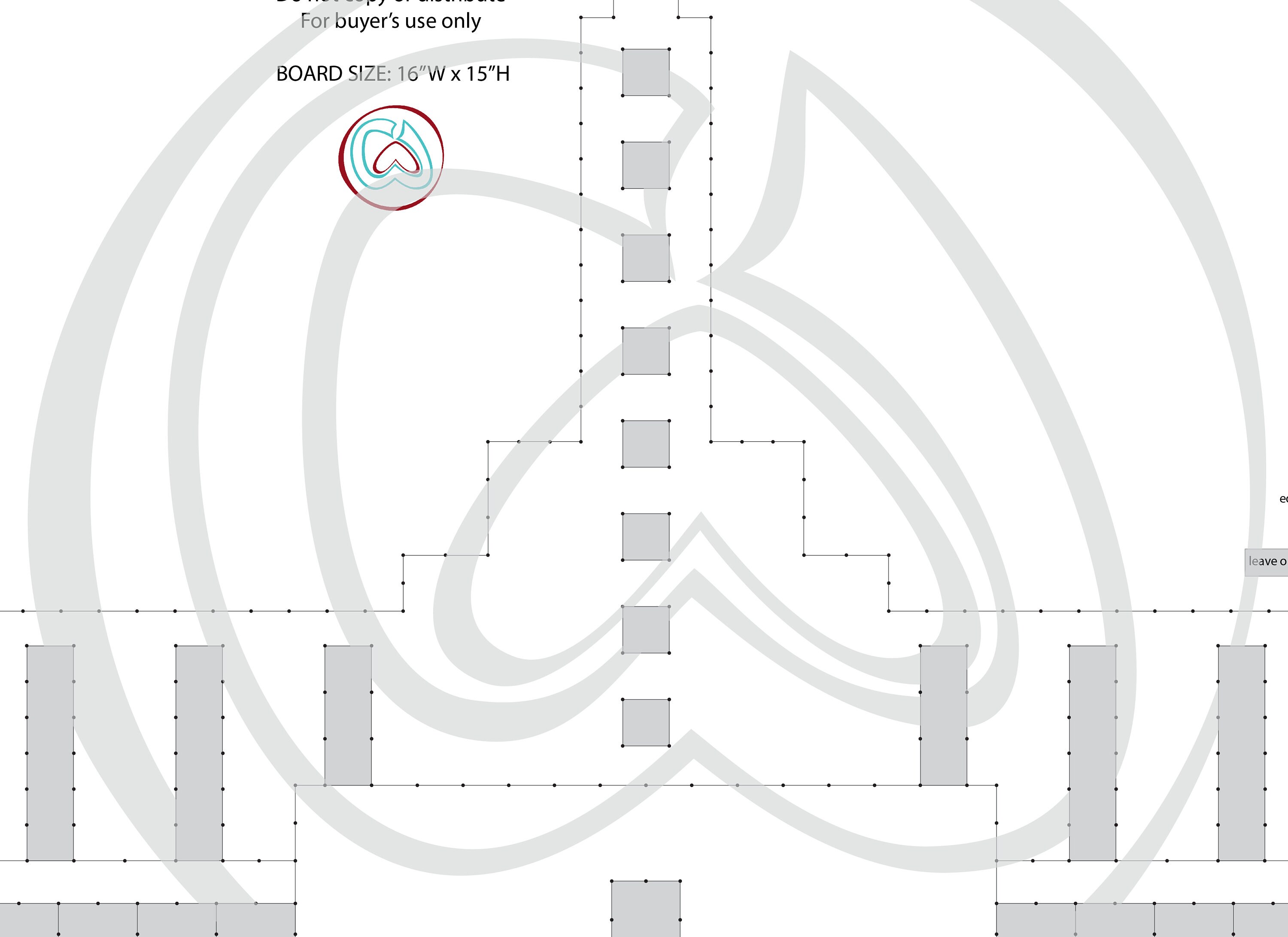 Los Angeles, California LDS Temple | String Art Template | Detail 16x15 ...