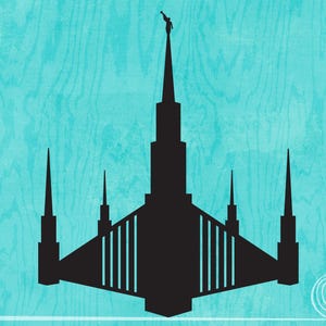 Boise, Idaho LDS Tempel Silhouette | Boise Temple Cut-Datei Clip Art | Tempel svg png eps | LDS Craft| DIY Wohndekor | Junge Frauen