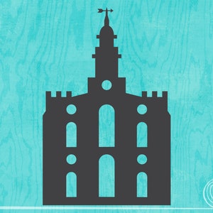 St George, Utah LDS Temple Silhouette / St George Temple Cut File / St George Temple Clip Art / Temple svg / Temple png / Temple eps