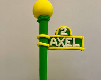 Fondant Sesame Street Sign/Pole
