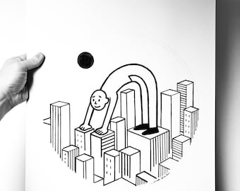 The man in the city