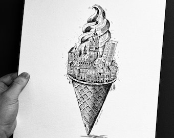 Ice cream Lille, print!