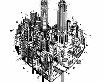 NYC Heart print!
