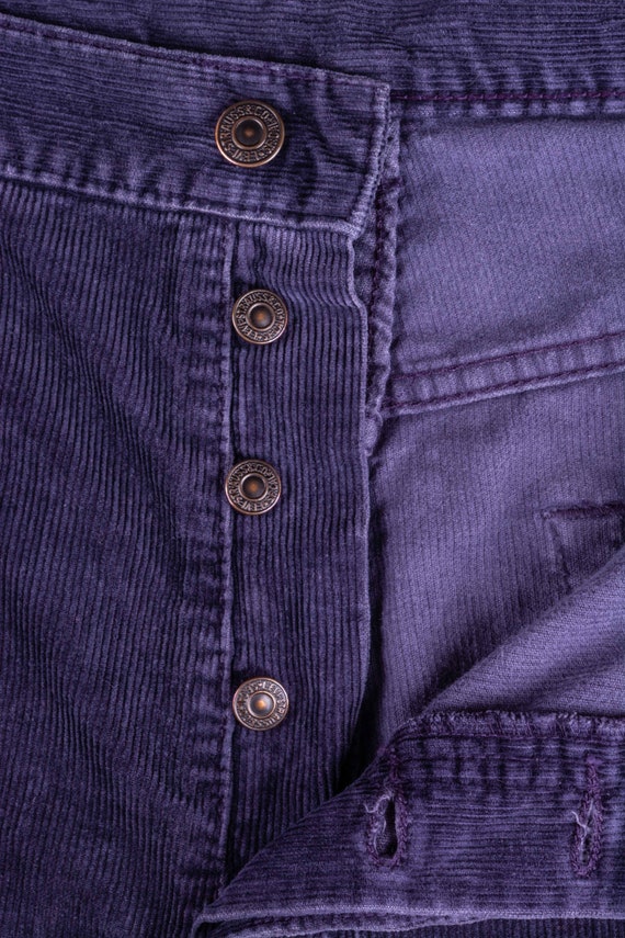 90s LEVI'S 551 Men's Cord Pants Blue - image 8