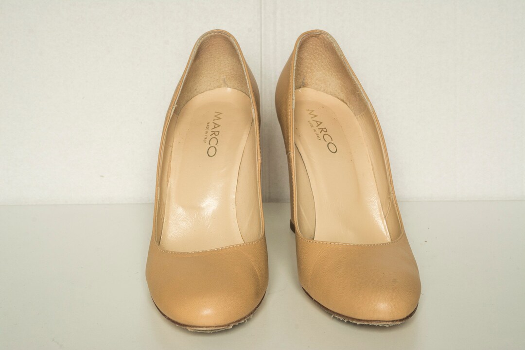 2000s Nude Leather Pumps Etsy