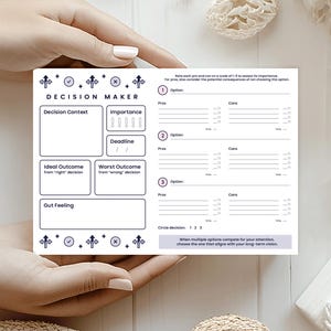 A5 Decision Maker Notepad | Career Helper Pad | Decision Paralysis Management | Corporate Tools Stationery image 2