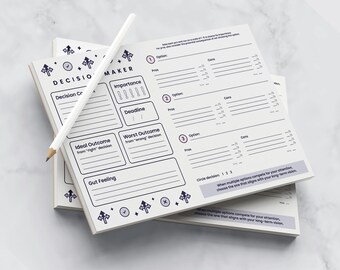 A5 Decision Maker Notepad | Career Helper Pad | Decision Paralysis Management | Corporate Tools Stationery