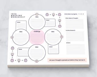 A4 Idea Mapping Notepad | Creative Thinking Pad | Idea Management | Corporate Tools Stationery