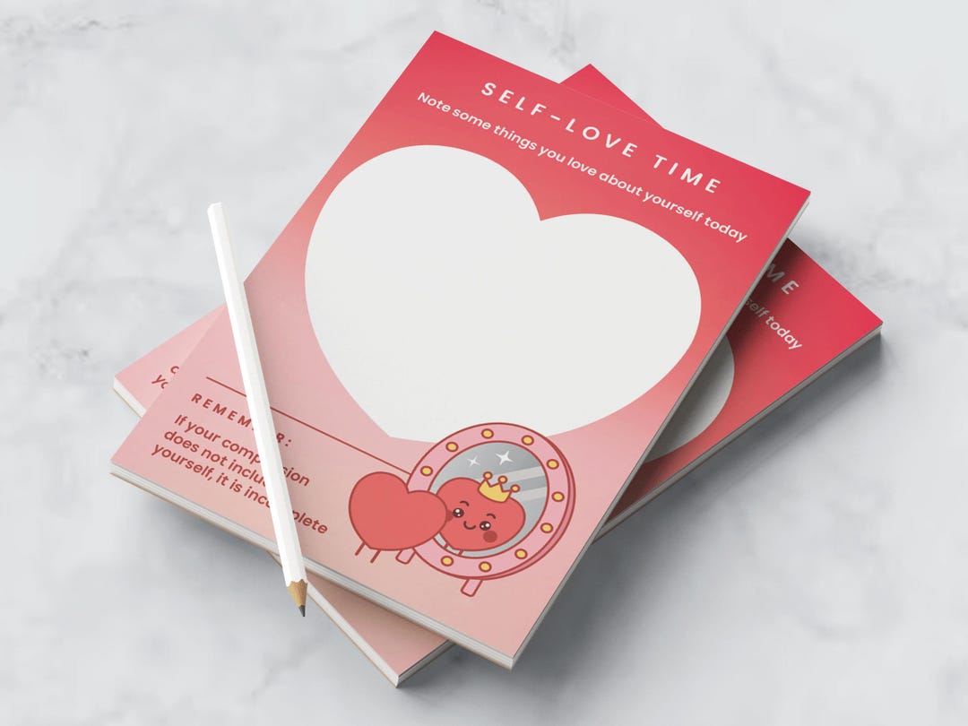 A5 Self-love Notepad: 50-page Pastel Mental Health Journal - Etsy