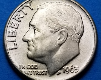 1961-PD 1963-PD Lot of 10 Roosevelt Silver Dimes 1960-PD 1962-PD 1964-PD BU