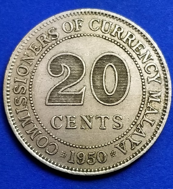 1950 Malaya 20 Cents