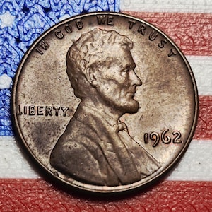 1962 United States Lincoln Memorial Penny (P/D) — Cold War / Coin Shortage Year — Fine to VF+
