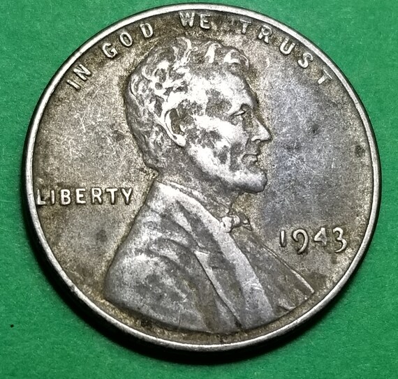 1943 Steel Wheat Penny WW2 era collectible coin Etsy