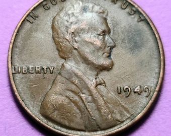 1949 United States Wheat Penny — Post-WWII Recovery / Lincoln — Wheat Reverse — Fine to VF