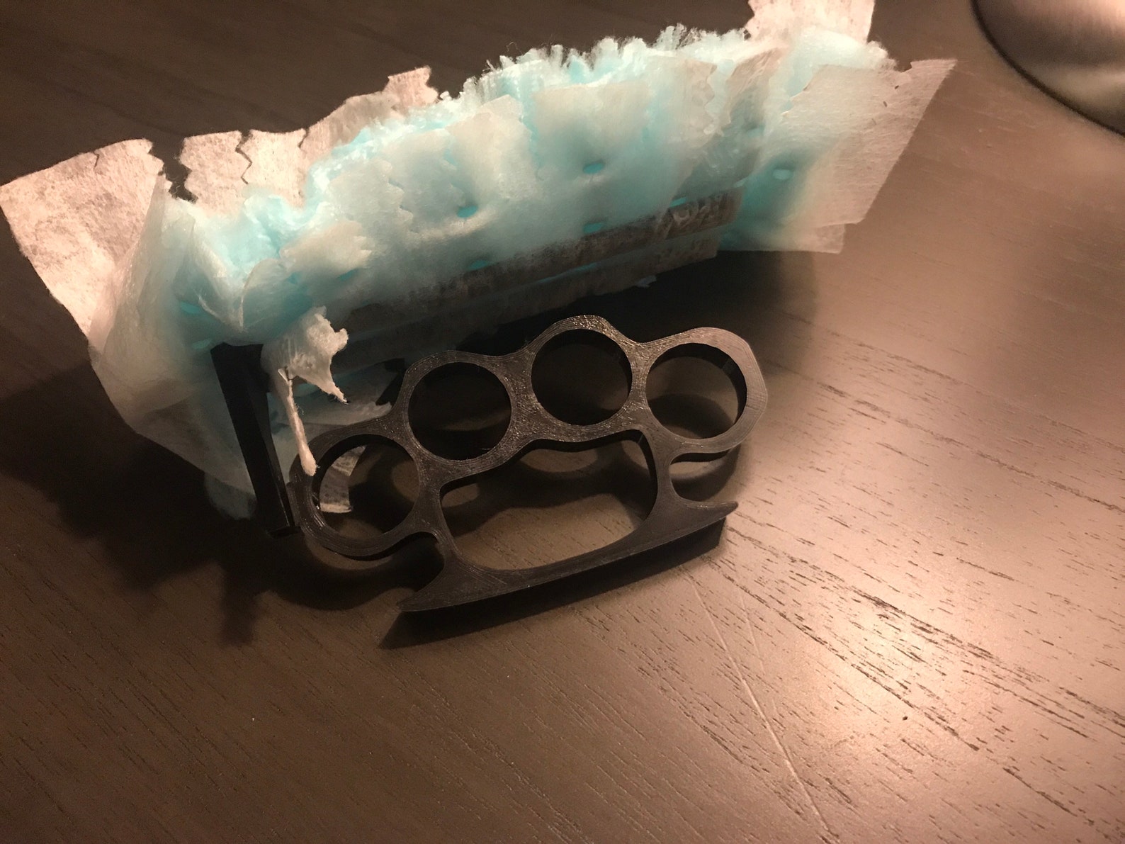 Knuckle Duster Black Etsy