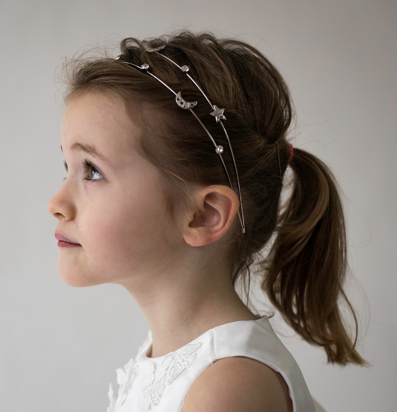 Designice flower girl headband for weddingbaby girl hair accessories