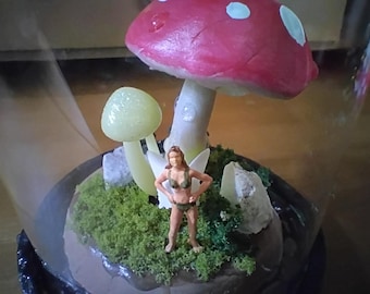 Fairy Mushroom Cloche - small