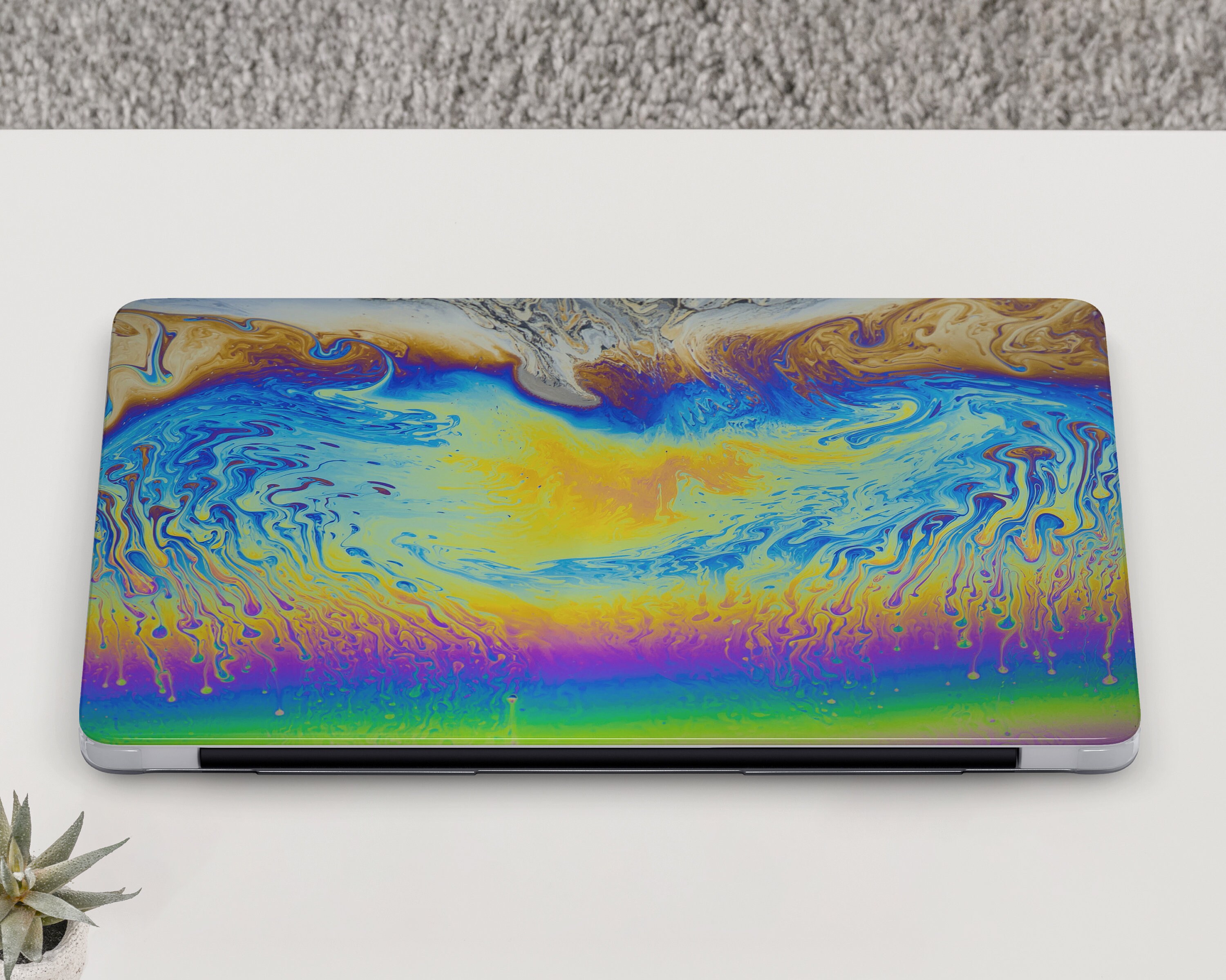 Abstract Rainbow MacBook Pro 2020 Case A2338 Fluid Hippie Tie Etsy