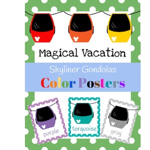 Magical Vacation: Skyliner Color Posters