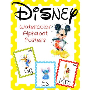 Magical Vacation: Watercolor Character Alphabet Posters