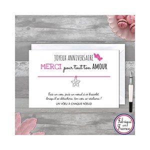 Bracelet A Vœux Fleur Joyeux Anniversaire Maman Etsy Bracelet A Vœux Fleur Joyeux Anniversaire Maman Etsy