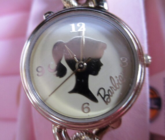 Charming Barbie Watch By Fossil Charm Bracelet Wristwatch Etsy