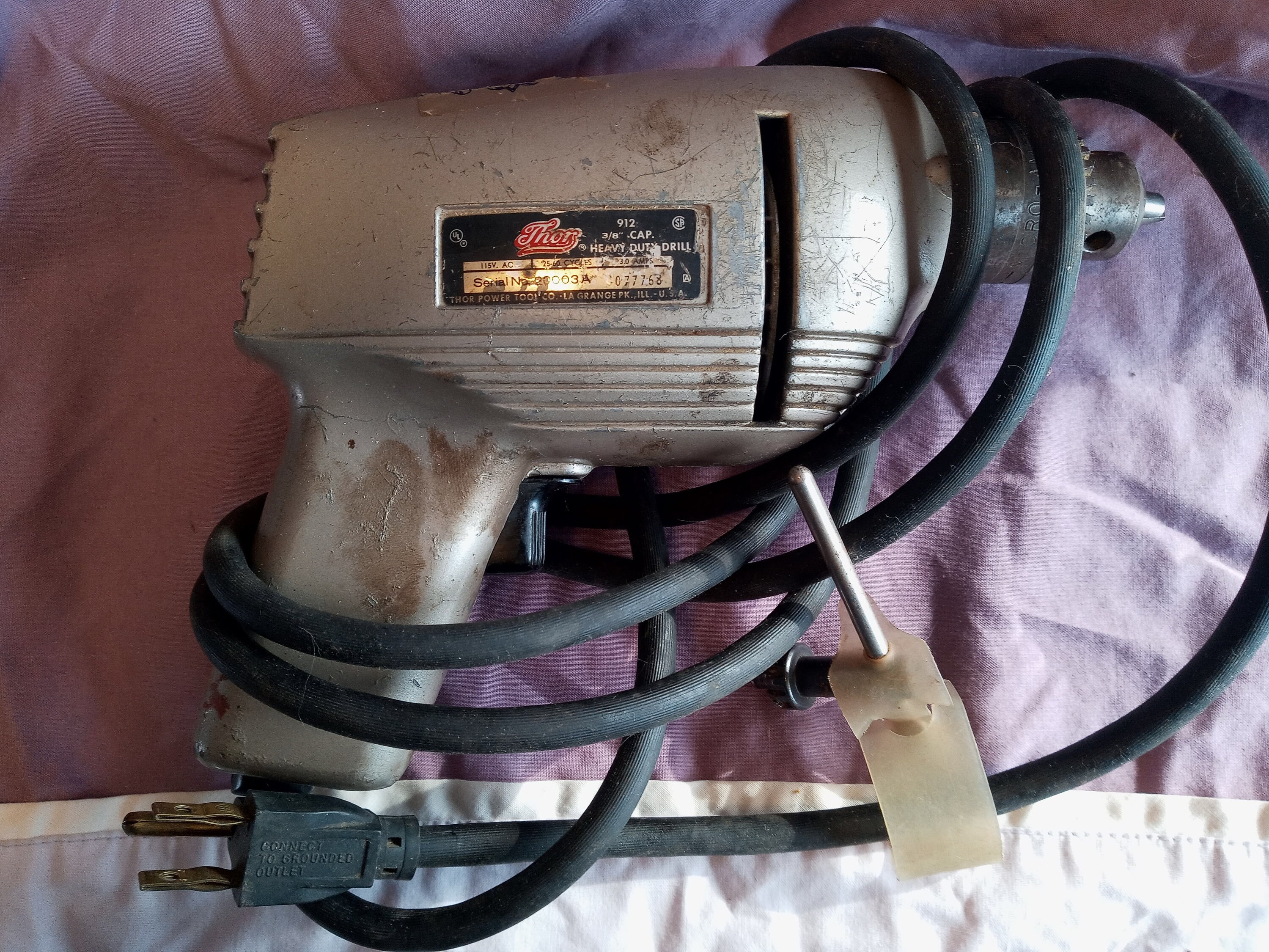 Thor Electric Drill With Box Model 912 Etsy