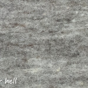 Sitzkissen aus Wolle gefilzt, rund, 40cm, Stuhlkissen aus Filz, natur ungefärbt, grau, hellgrau, dunkelgrau, schwarz Bild 8