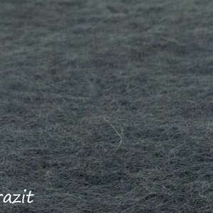 Zitkussen van vervilte wol, rond, 35 cm, naturel, ongeverfd, antraciet, wit Anthrazit