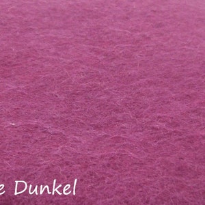 Seat cushion made of felted wool, round, 35 cm, colourful chair cushions made of felt, berry pink aubergine, Beere dunkel