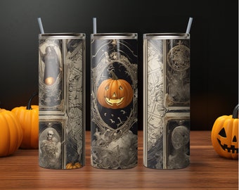 Halloween Herbst Herbst Mystische Tumbler Design 20 oz Skinny Tumbler Sublimation Design Straight & Tapered Skinny Tumbler Wrap Skinny Tumbler