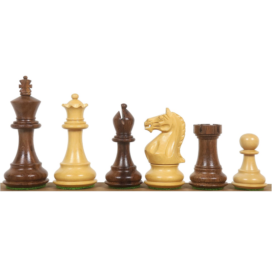 3.75　Staunton　Etsy　Queens　Set　Gambit　Pieces　日本　Chess　Chess