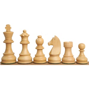 3.9 Championship Chess Set Combo pieces in Ebonised Boxwood With Board ...
