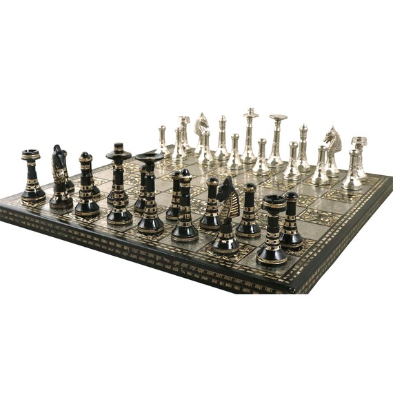 Point Dume Luxury Brass Chess Set