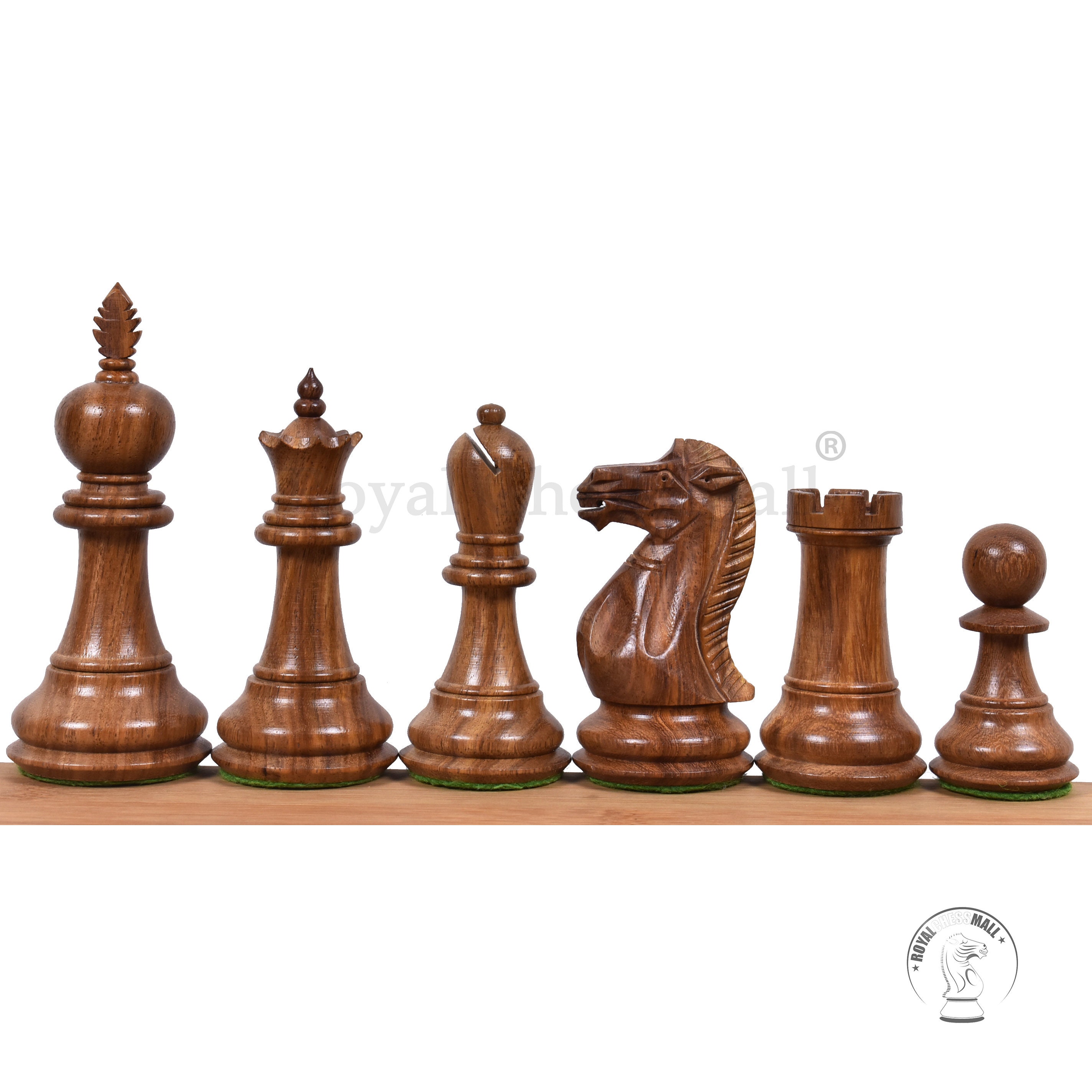 4.2 Executive Staunton Chess Pieces Only Set Weighted Etsy