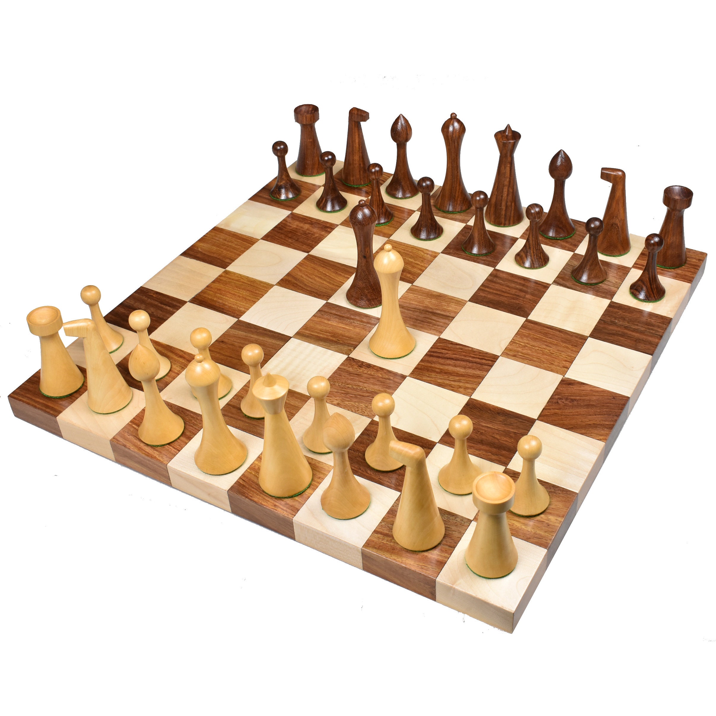 36 Herman Ohme Minimalist Combo Chess Set Schachfigur