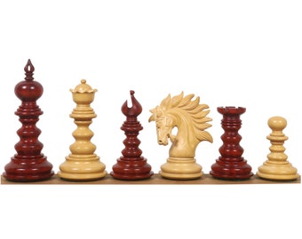 4.3" Marengo Luxury Staunton Chess Set - Chess Pieces Only - Bud Rosewood Triple Weight - Royal Chess Mall India®