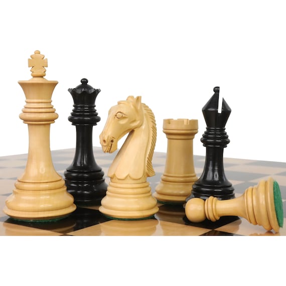 Alexandria Luxury Staunton Chess Pieces Only Set - Triple Weighted
