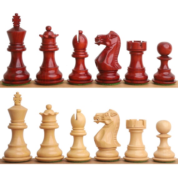 Combo of 4.5″ Carvers' Art Luxury Chess Set - Pieces in Budrose Wood w –  royalchessmall