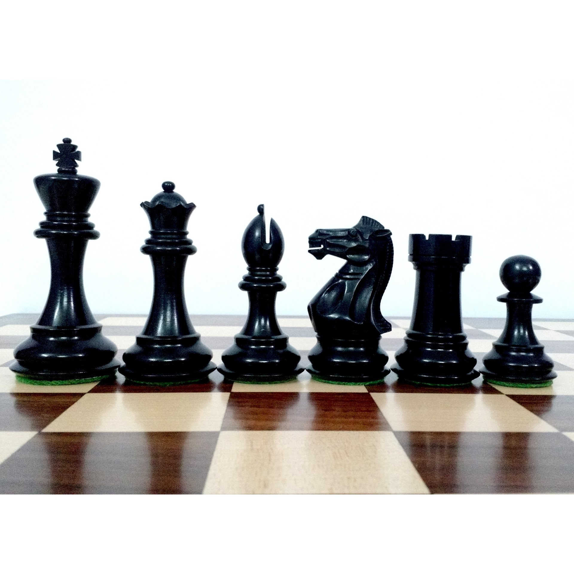 French Grandmaster's Staunton Chess Pieces Only Set- Golden  Rosewood - 4.1 King : Everything Else