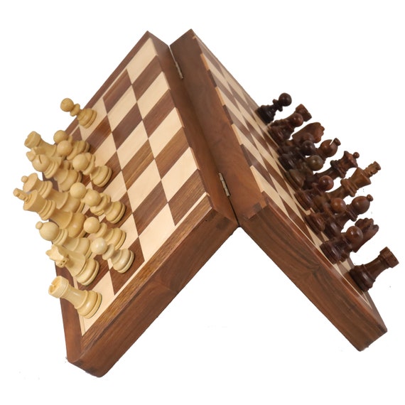 Chess Set - 7 Folding Wood Magnetic Chess – WorldWise Imports