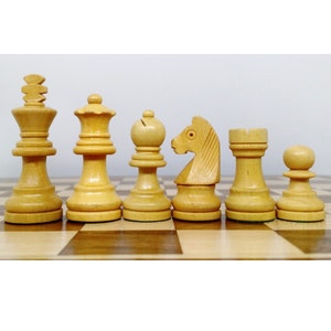 Travel Chess Set with Drawer in Golden Rosewood with Magnetic Chess Pieces & Board image 9