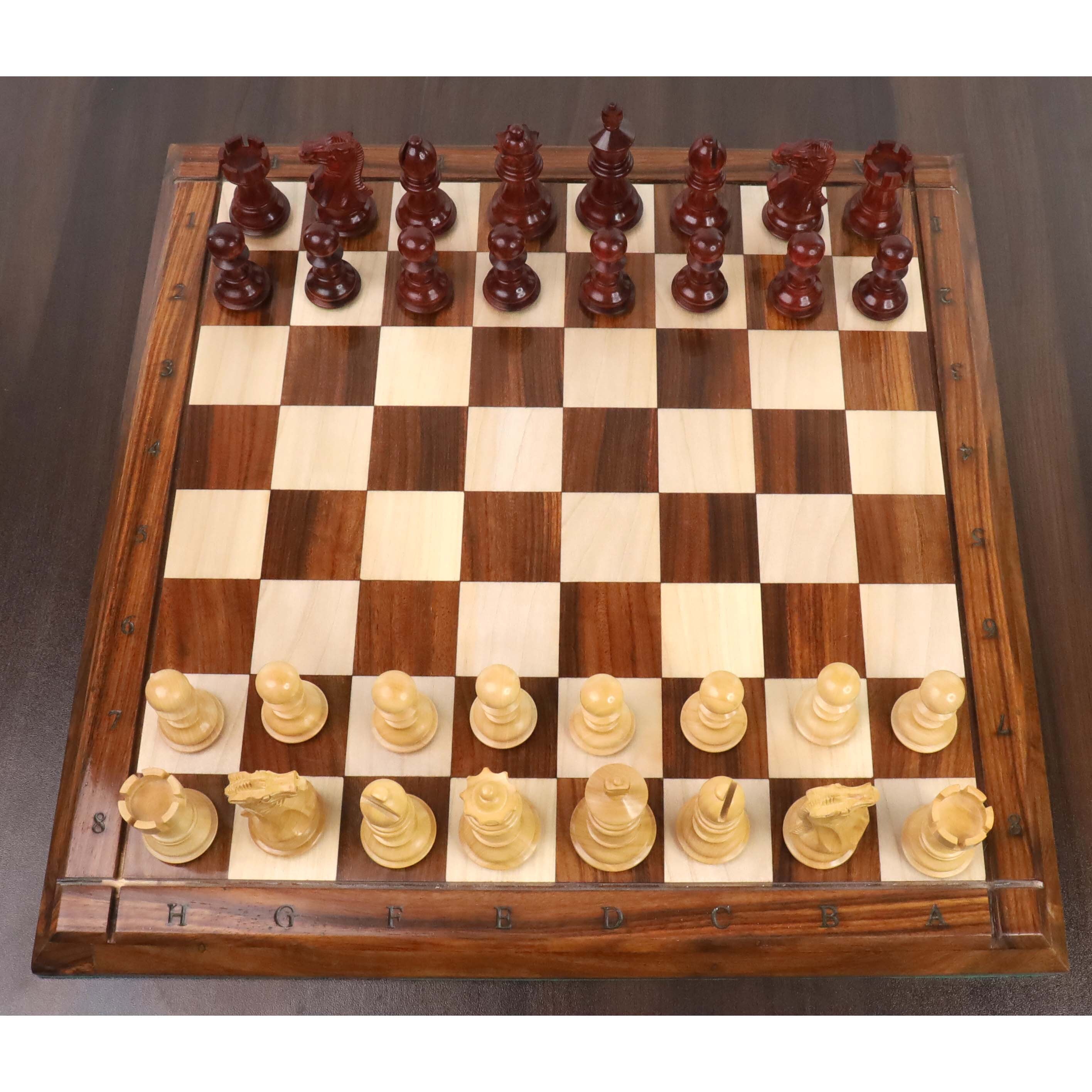 4.1″ Traveller Staunton Luxury Chess Pieces Only Set – Triple