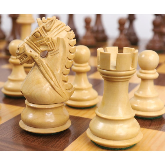 3.9 Craftsman Knight Staunton Chess Set- Chess Pieces Only - Double W –  royalchessmall