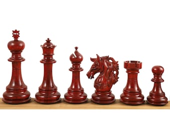 Improved French Lardy Chess Pieces Only set - Antiqued boxwood –  royalchessmall