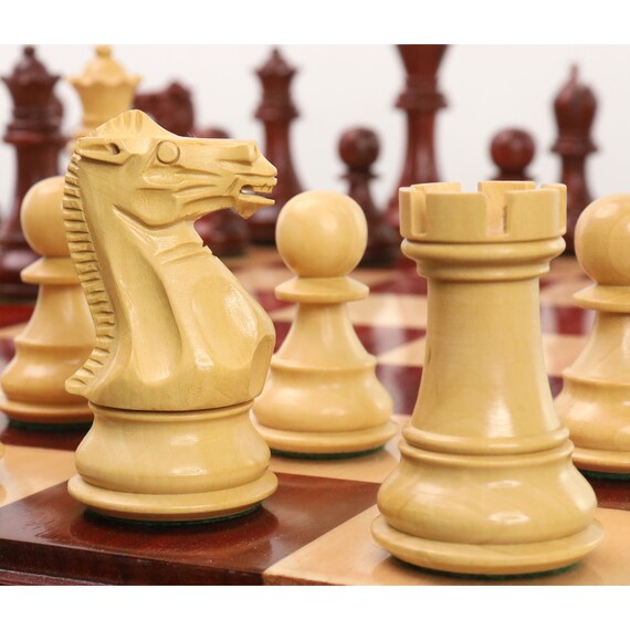 3.9 French Chavet Tournament Chess Set- Chess Pieces Only - Antiqued –  royalchessmall